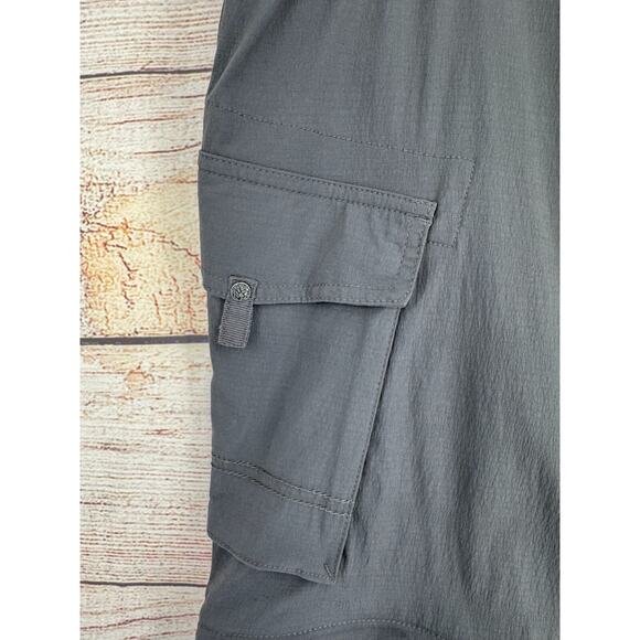 prAna Sage Cargo Hiking Convertible Pants Women's Size 8 Dark‎ Gray - Picture 8 of 14